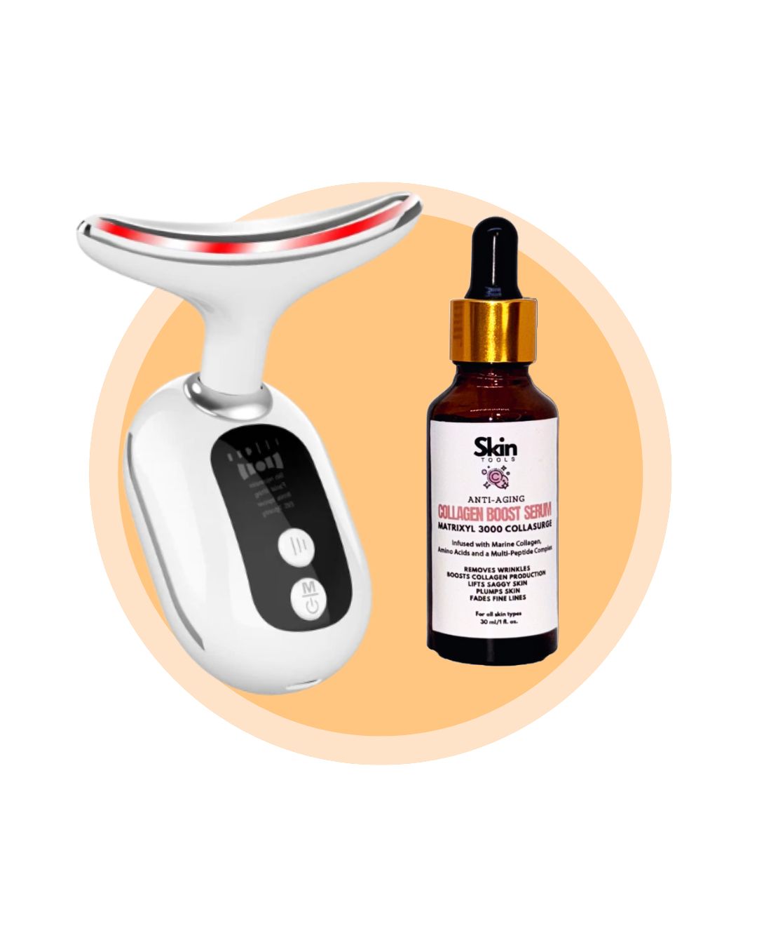 Anti-Aging Bundle (Collagen Boost Serum and Neck and Face Lifting Device)