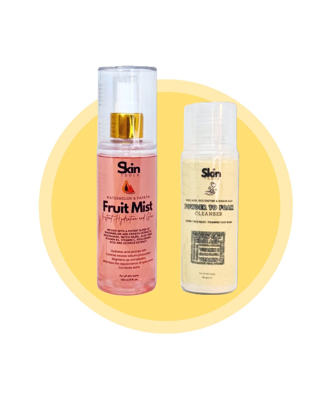 Fresh Skin Bundle ( Fruit Mist and Powder to Foam Cleanser)