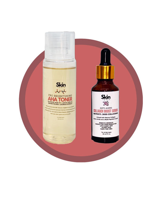 Night Repair Bundle (AHA Toner and Collagen Boost Serum)