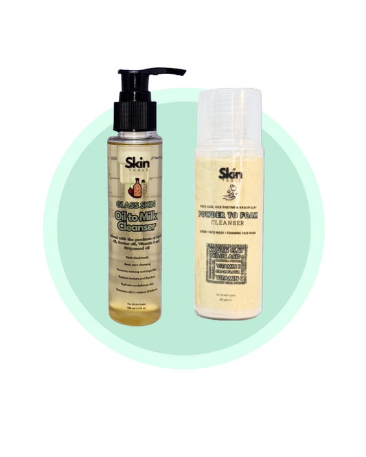 Cleanser Duo (Oil to Milk Cleanser and Powder to Foam Cleanser)
