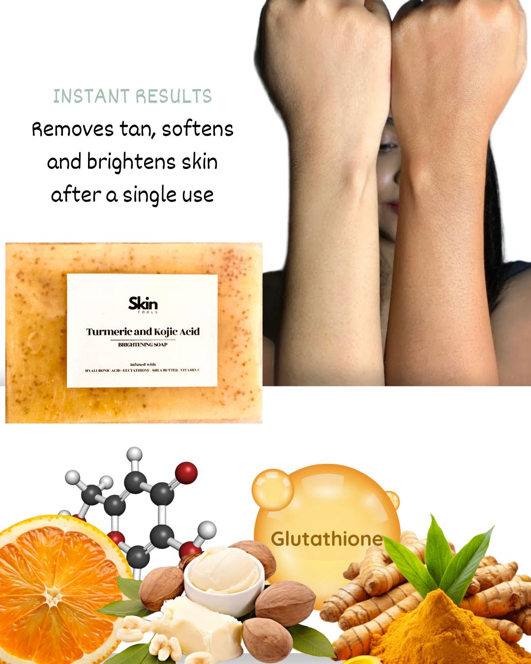 Turmeric and Kojic Acid Brightening Soap